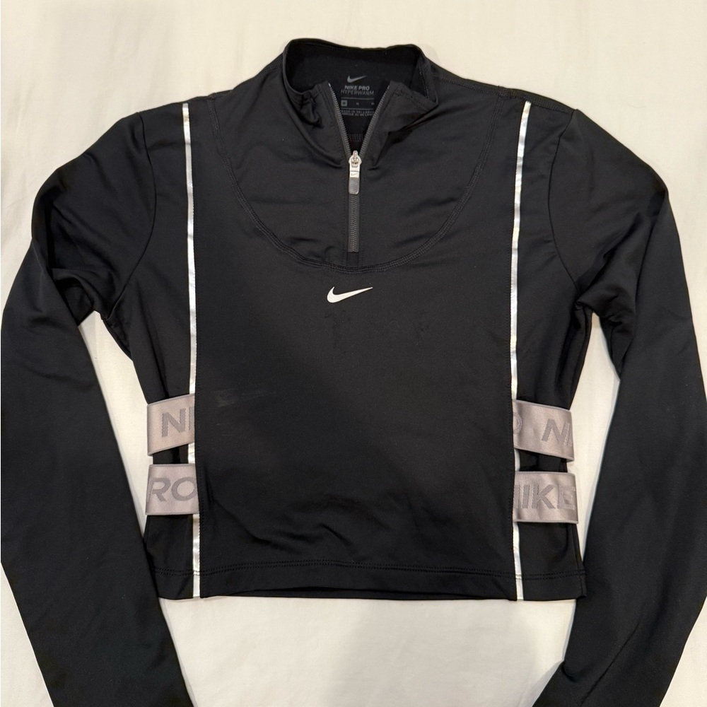 Barry’s Nike Women's Black and Gray Zip-Up Sweatshirt